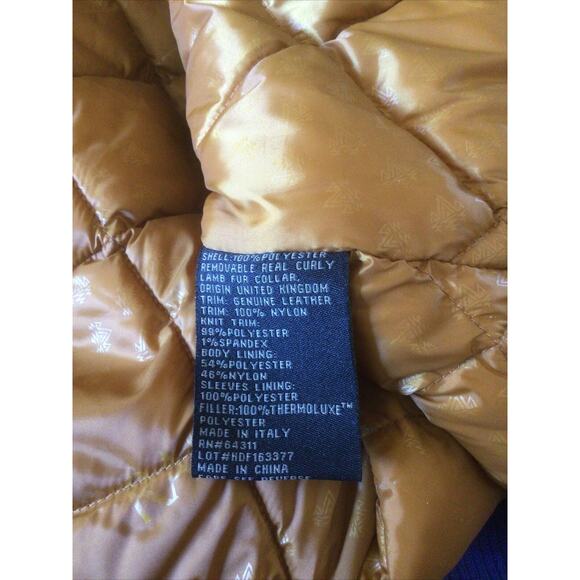 Rainforest Men's Navy Blue Thermolux Quilted Jacket Sz XL $495 - Picture 7 of 16